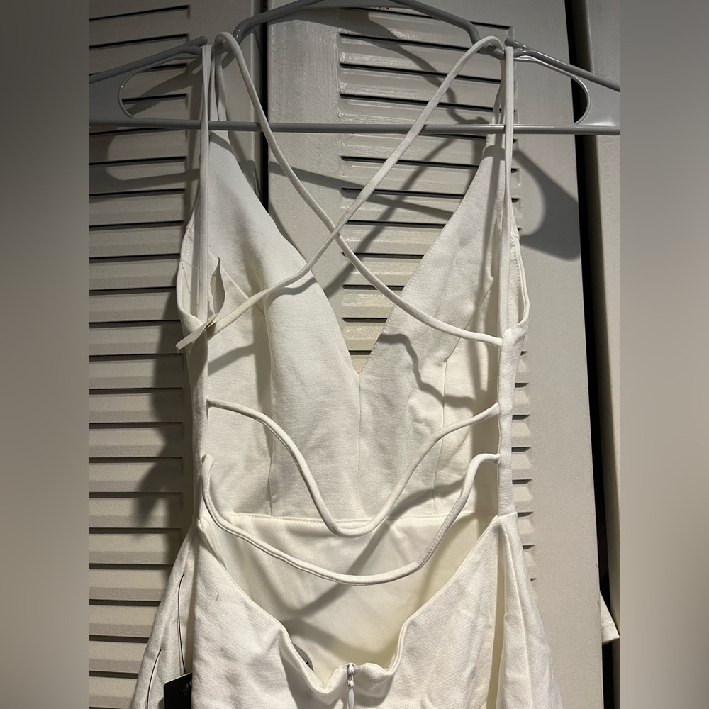 White strappy dress